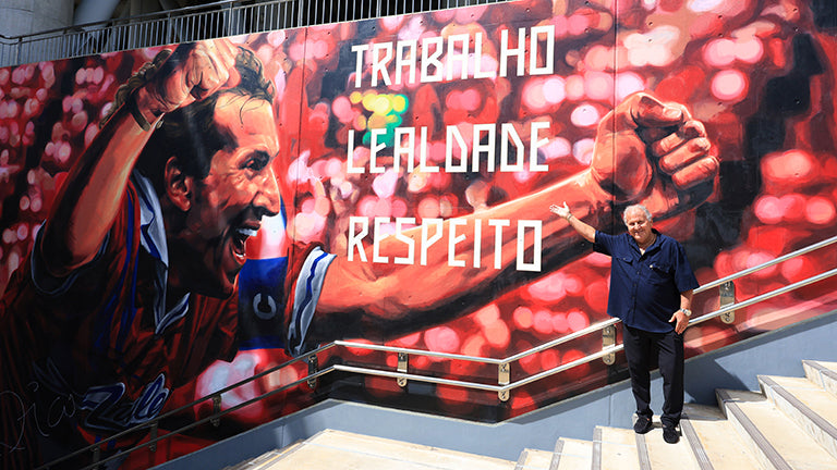 ジーコCA引退30周年記念  スタジアム壁面アート完成のお知らせ