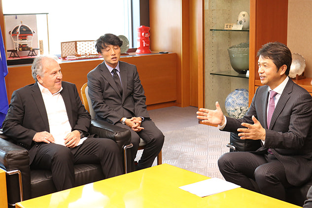 ジーコTD茨城県庁訪問