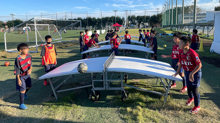 クレシータカップU-10 参加チームがテックボールに挑戦（10/24）
