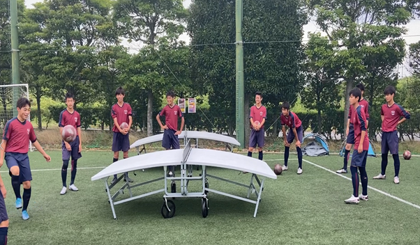 鹿島アントラーズジュニアユースがテックボールに挑戦（6/27）