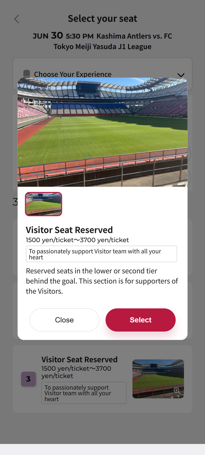 Review and confirm your selected category.